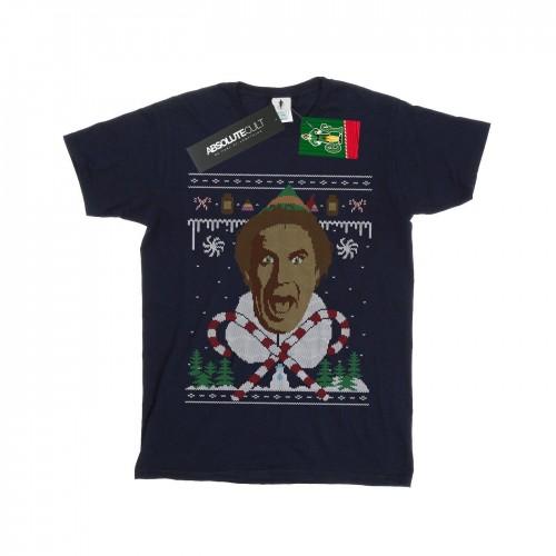 Elf meisjes kerst Fair Isle katoenen T-shirt