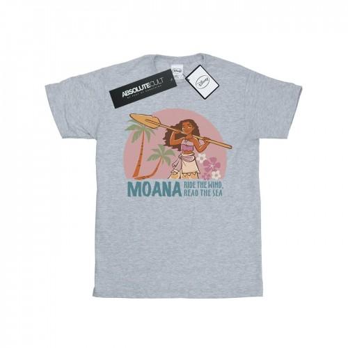 Disney Girls Moana Read The Sea katoenen T-shirt