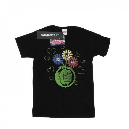 Marvel Girls Hulk Flower Fist katoenen T-shirt