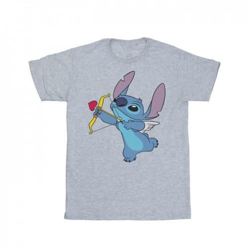 Disney meisjes Lilo en Stitch Stitch Cupido Valentines katoenen T-shirt