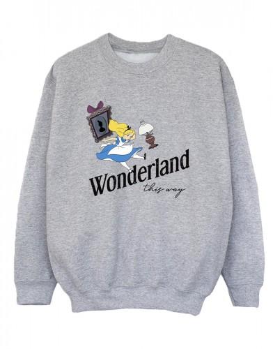 Disney jongens Alice In Wonderland This Way Sweatshirt