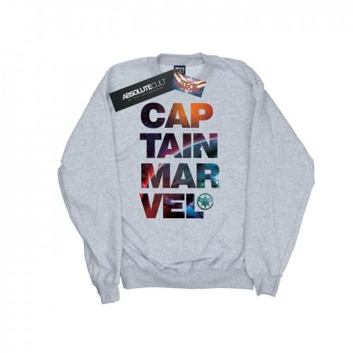 Marvel Boys Captain  Space Text-sweatshirt