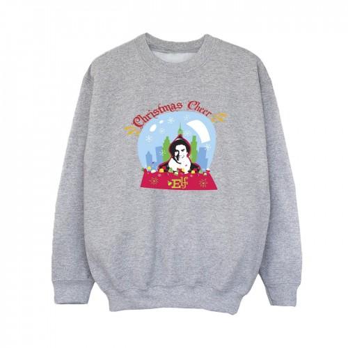 Elf jongens kerst sneeuwbol Sweatshirt