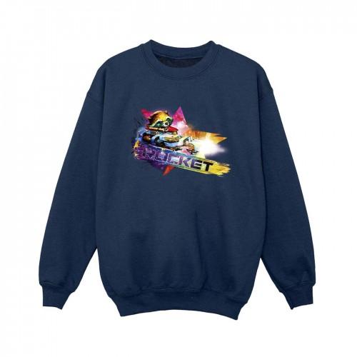 Marvel Boys Guardians of the Galaxy Abstract Rocket Raccoon-sweatshirt