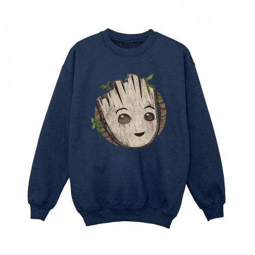 Marvel Boys I Am Groot houten hoofdsweatshirt