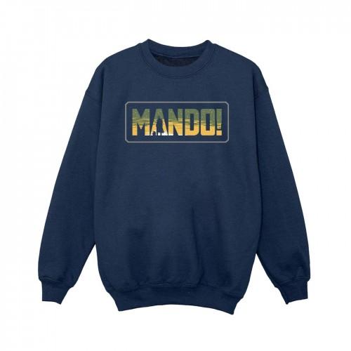 Star Wars Boys The Mandalorian Mando Cutout Sweatshirt