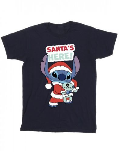 Disney Boys Lilo & Stitch Santa's Here T-shirt