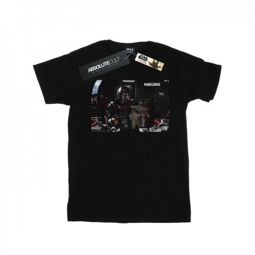 Star Wars jongens het Mandalorian Mando en co-piloot T-shirt