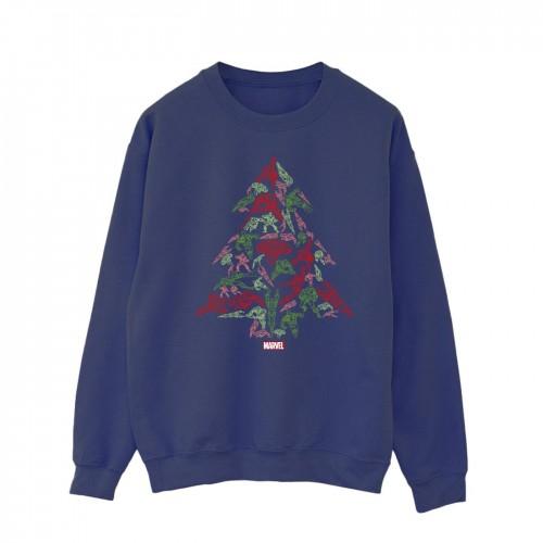 Marvel Heren Avengers Kerstboom Sweatshirt