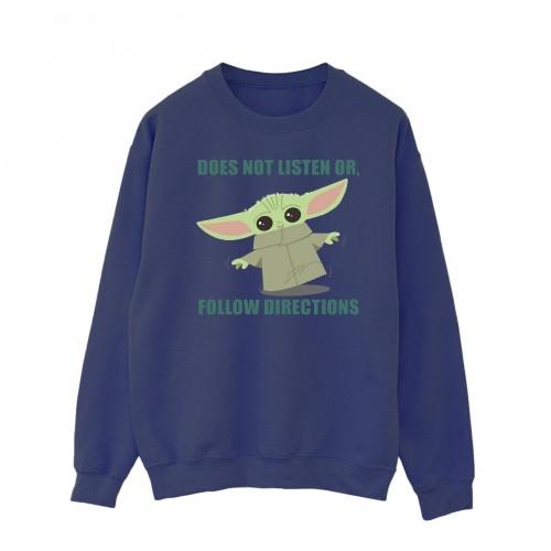 Star Wars Heren The Mandalorian Grogu luistert niet Sweatshirt