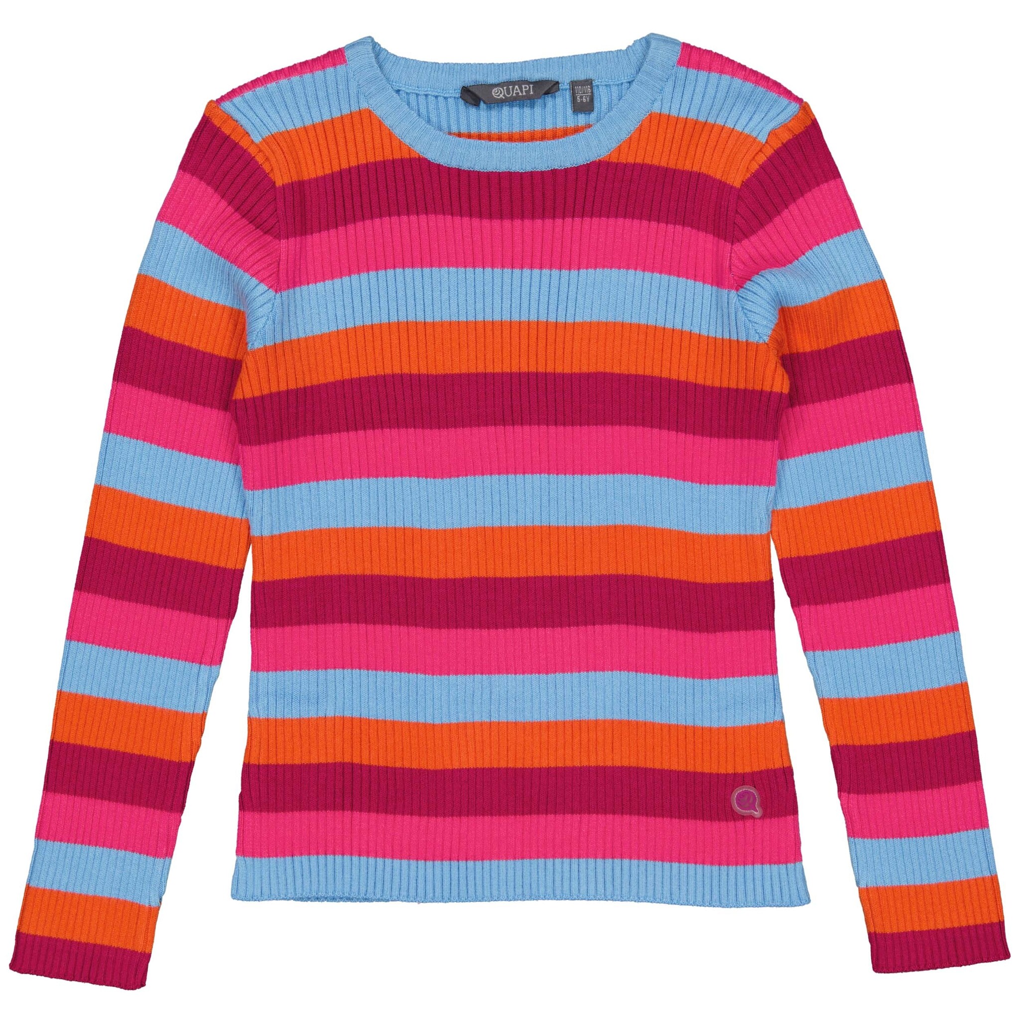 Quapi Meisjes sweater - Dilay - AOP Grijs figuren