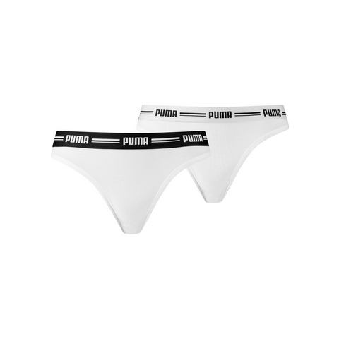 PUMA String met smalle elastische logo-tailleband (Set van 2)