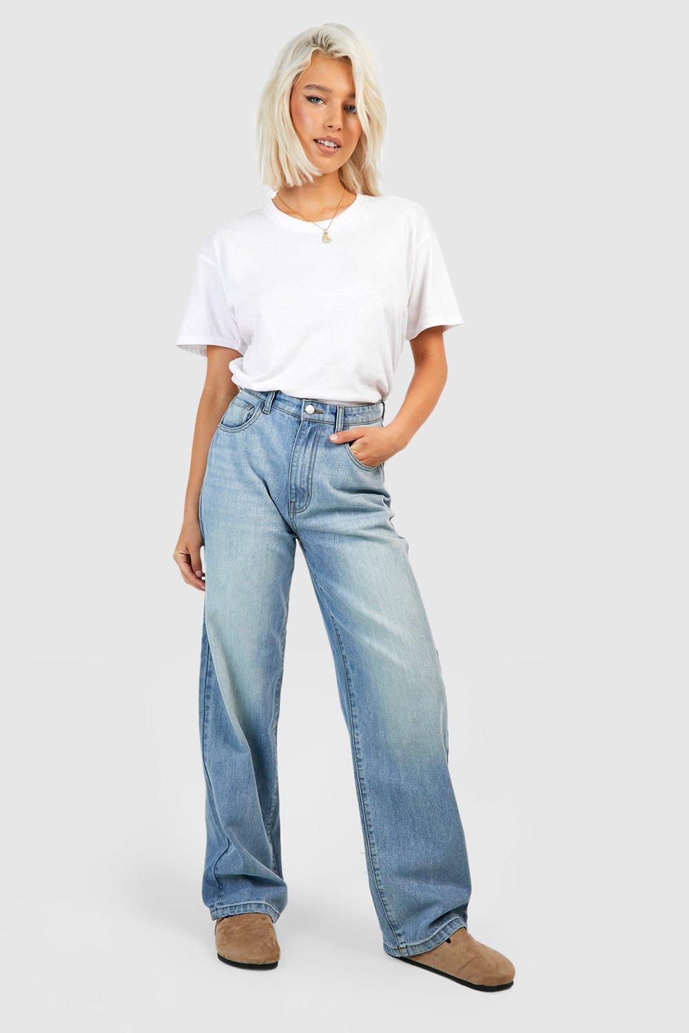 Boohoo Skater Jeans, Washed Blue