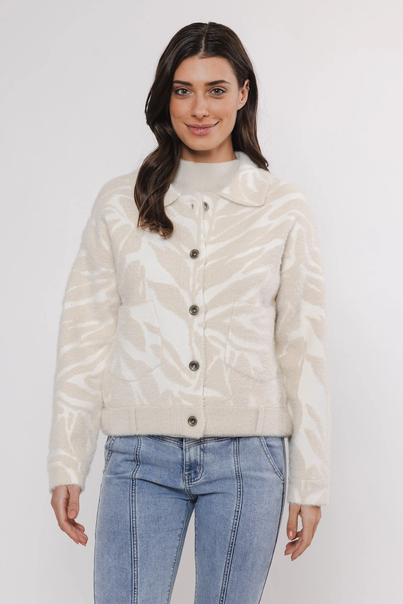 Rino & Pelle Bubbly.5012411 rino&pelle boxy jacket birch plants