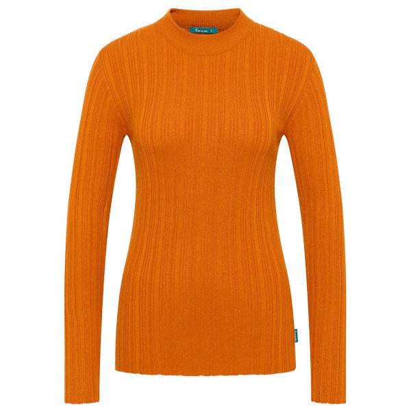 Tranquillo  Women's Seidiges Ecovero-Shirt - Longsleeve, oranje