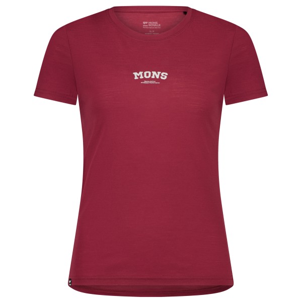 Mons Royale  Women's Icon Tee - T-shirt, rood