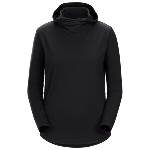 Arcteryx Arc'teryx - Women's Lana Wool Hoody - Merinoshirt, zwart