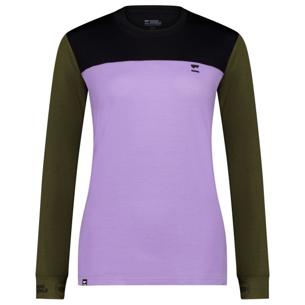 Mons Royale  Women's Yotei L/S - Merinoshirt, purper