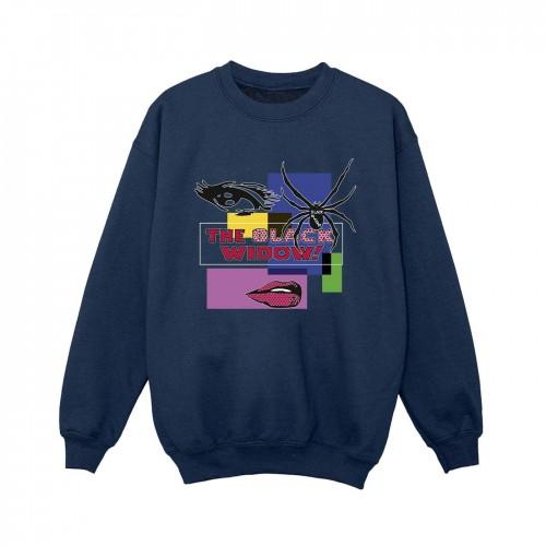 Marvel jongens zwarte weduwe popart sweatshirt