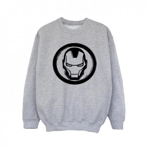 Marvel Iron Man-sweatshirt met borstlogo voor meisjes