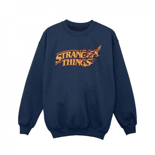 Pertemba FR - Apparel Netflix Girls Stranger Things-logo brekend sweatshirt