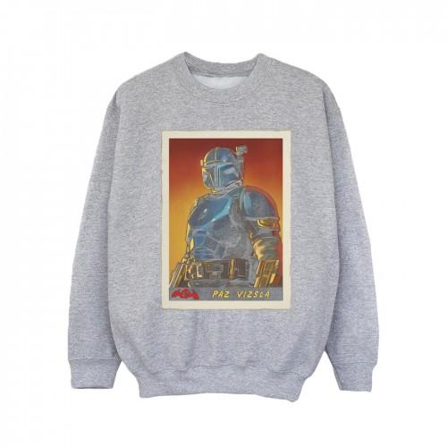 Star Wars Girls The Mandalorian Paz Vizla Card Sweatshirt