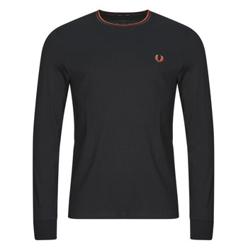 Fred Perry T-Shirt Lange Mouw  ZIP THROUGH