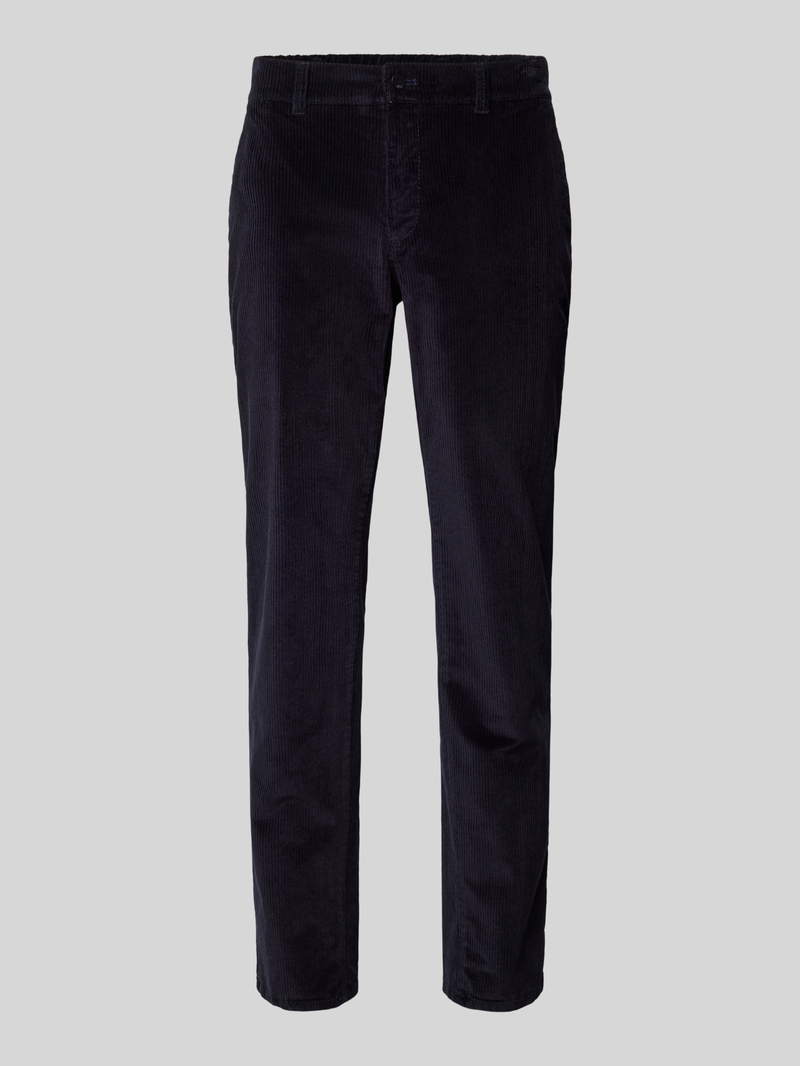 BRAX Regular fit corduroy broek met steekzakken, model 'FABIO'