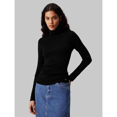 Calvin Klein Coltrui WOVEN LABEL ROLL NECK SWEATER