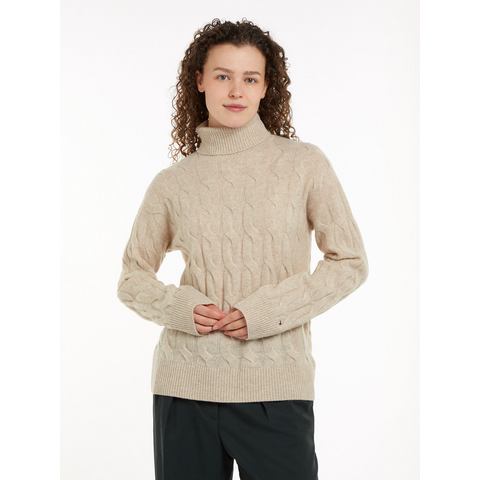 Tommy Hilfiger Coltrui SOFT WOOL CABLE ROLL-NK SWEATER