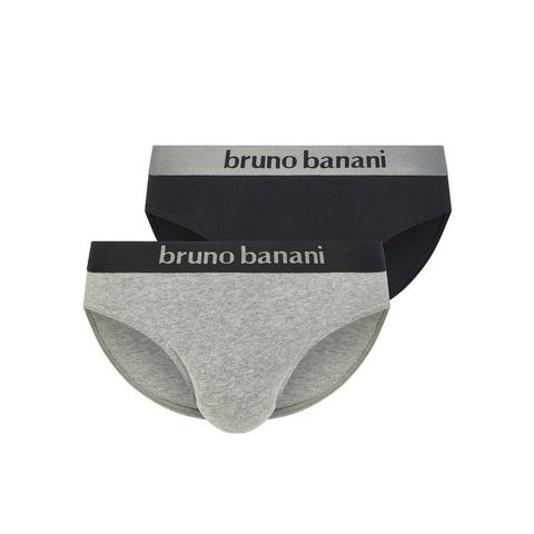 Bruno Banani Slip Flowing met logoband (2 stuks, Set van 2)