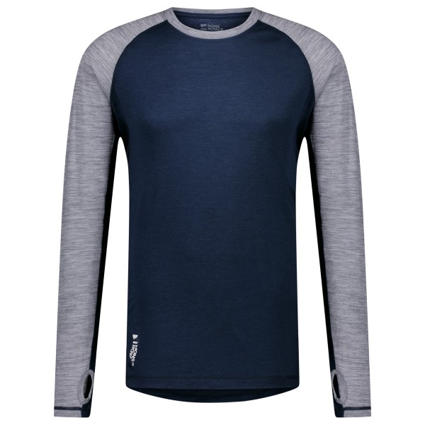 Mons Royale  Temple Tech L/S - Merino-ondergoed, blauw