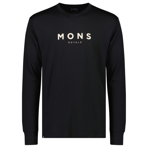 Mons Royale  Yotei Classic L/S - Merinoshirt, zwart