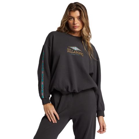 Billabong Swipe Right Kendal Crew Sweater schwarz