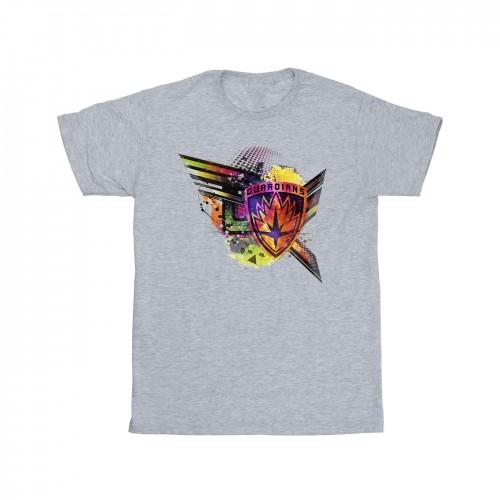 Marvel Boys Guardians of the Galaxy abstract schild borst T-shirt