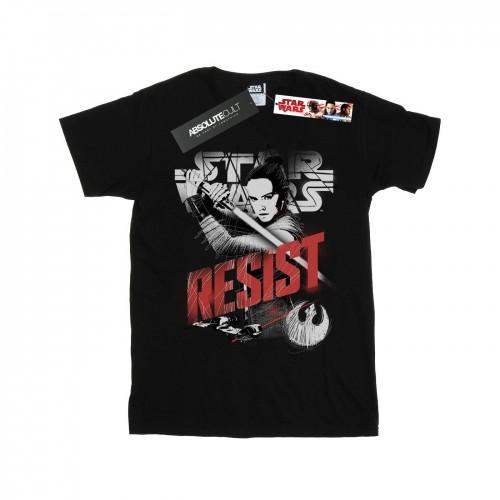 Star Wars Boys The Last Jedi Rey Resist T-Shirt