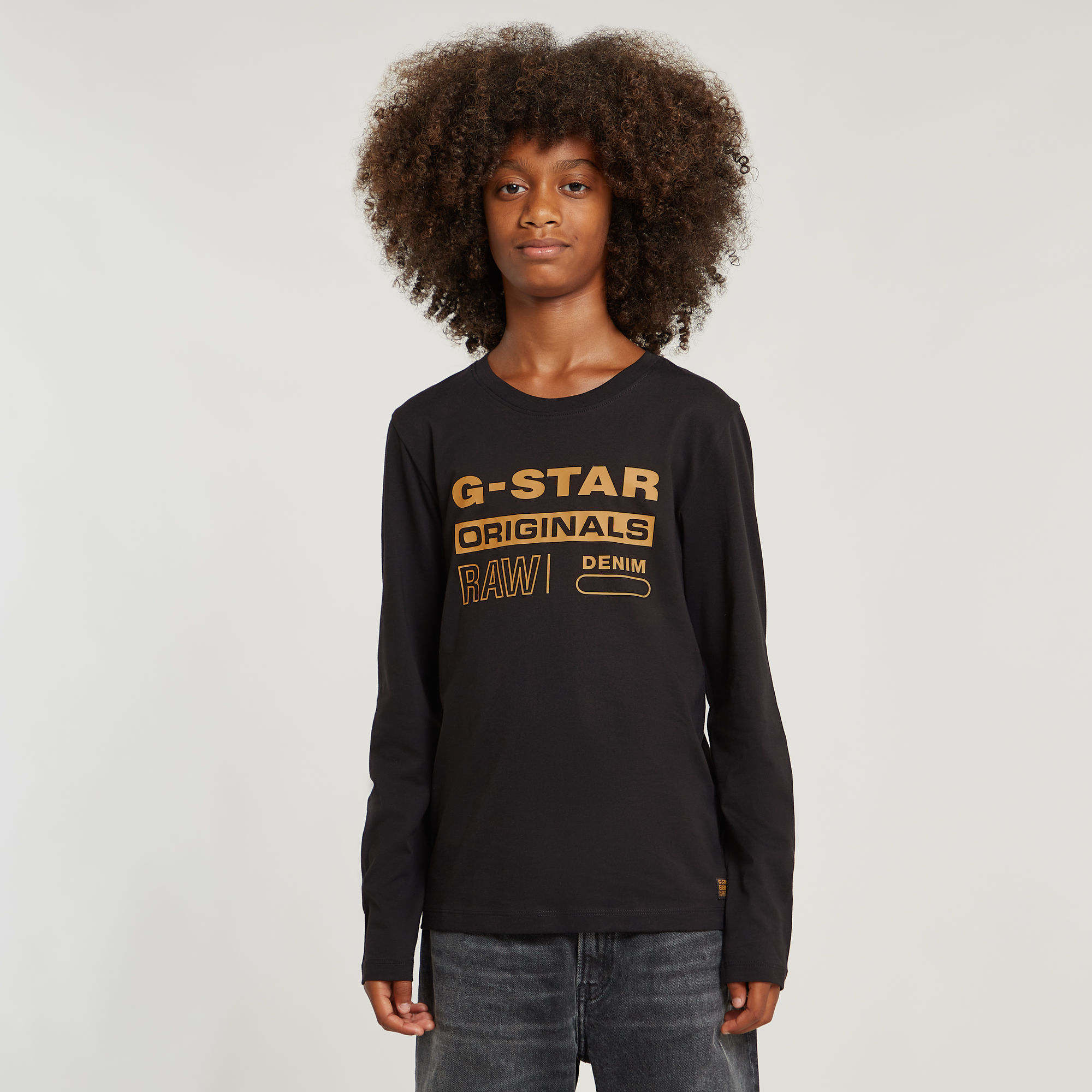 G-Star RAW Kids T-Shirt Regular - Zwart - jongens