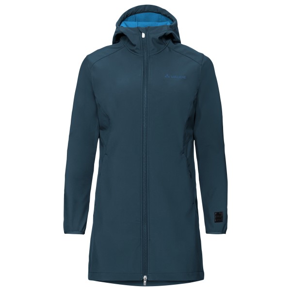 Vaude  Women's Moena Softshell Parka - Lange jas, blauw