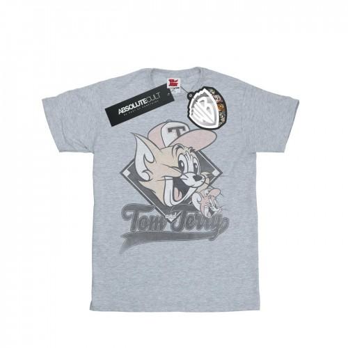 Tom And Jerry Girls Baseball Caps Cotton T-Shirt