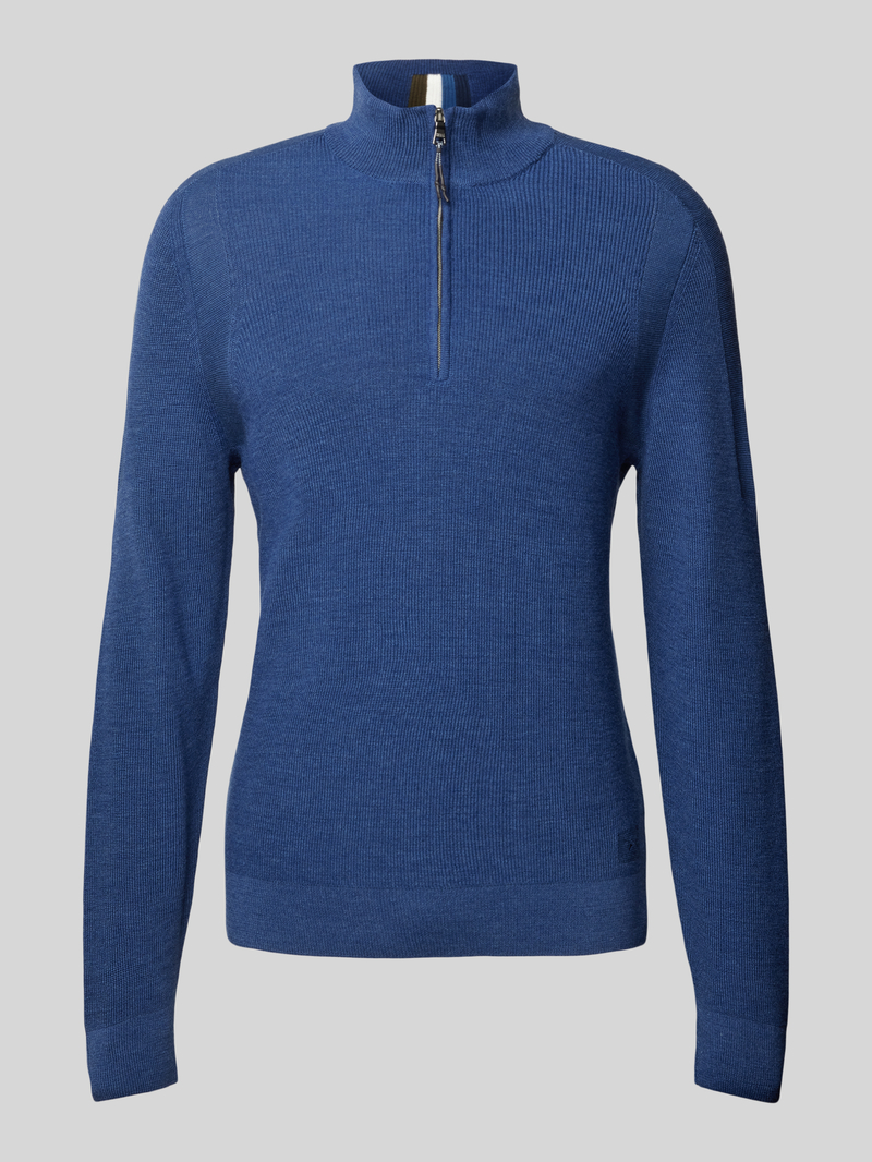 BRAX Gebreide pullover met opstaande kraag, model 'Steffen'