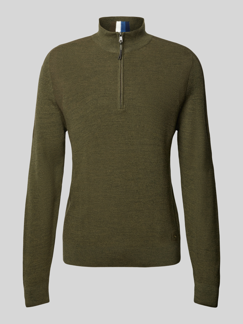 BRAX Gebreide pullover met opstaande kraag, model 'Steffen'