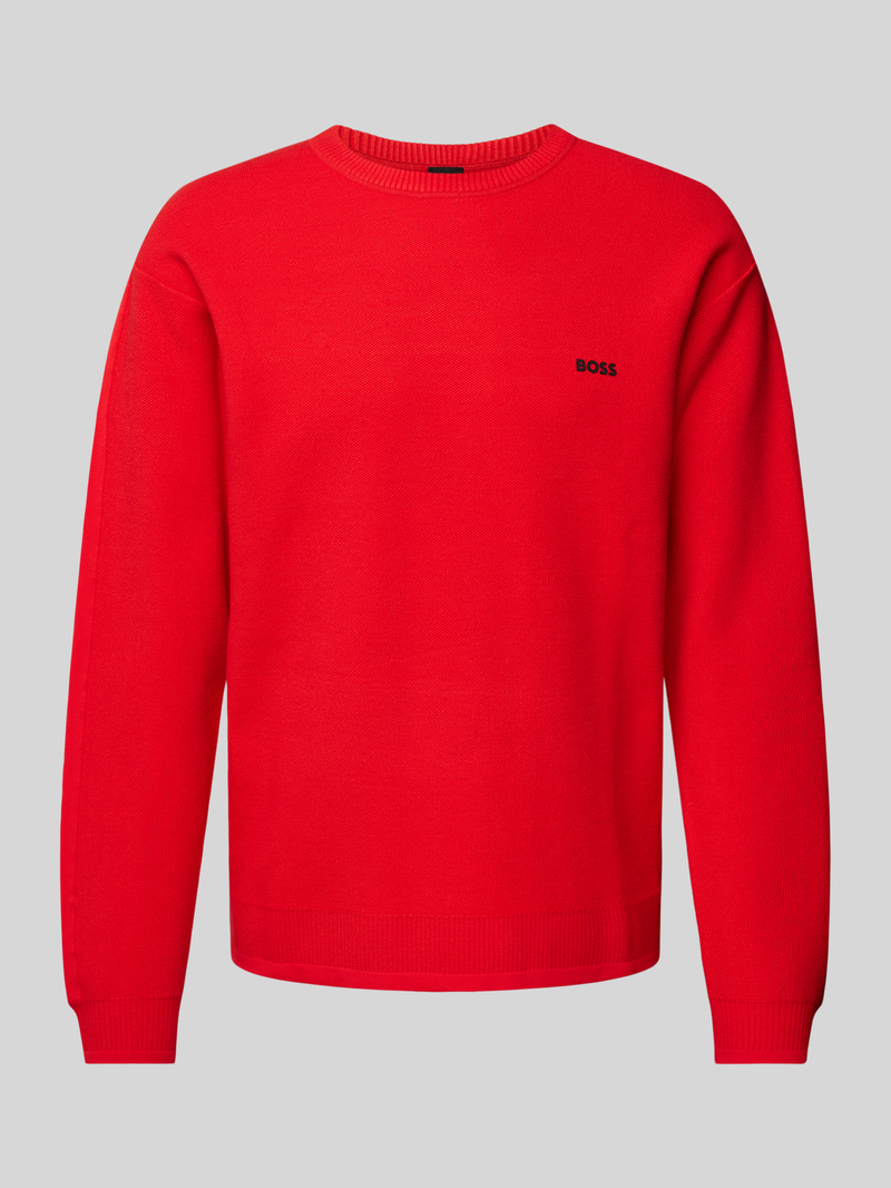 BOSS Green Pullover met structuurmotief, model 'Rartic'