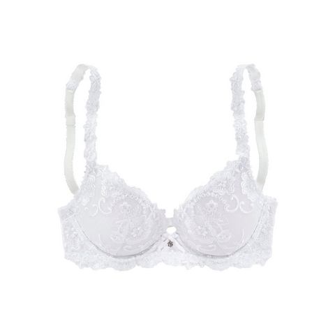 Lascana Push-up-bh WANDA met beugels, met prachtig geborduurd kant, lingerie