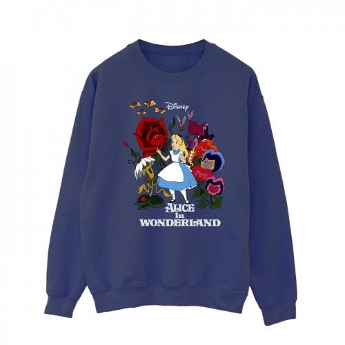 Disney Heren Alice In Wonderland Bloemen Sweatshirt