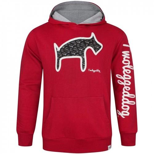 Pertemba FR - Apparel Tweebenige hond heren hoodie met bladerdeegprint