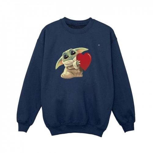 Star Wars Boys The Mandalorian The Kids With Heart Sweatshirt