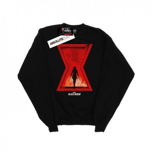 Marvel Boys Black Widow filmicoon silhouet sweatshirt