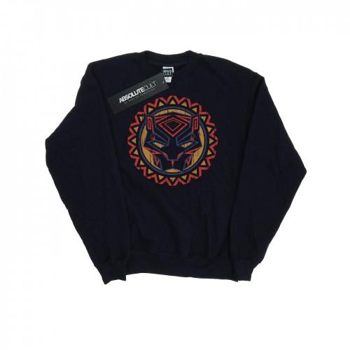 Marvel Boys Black Panther Tribal Panther Icon-sweatshirt