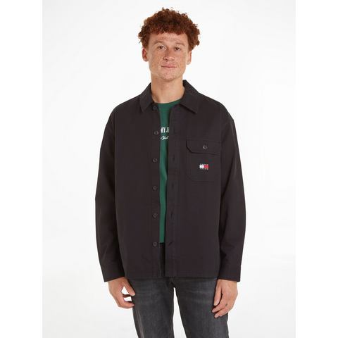 TOMMY JEANS Overhemd met lange mouwen TJM ESSENTIAL SOLID OVERSHIRT