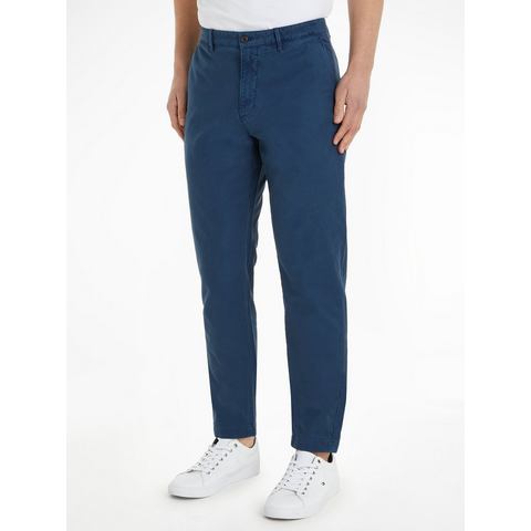 Tommy Hilfiger Chino CHELSEA GABARDINE GMD met logo borduursel op de achterzak